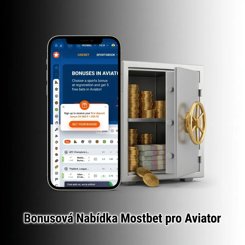 Bonusová nabídka Mostbet pro Aviator