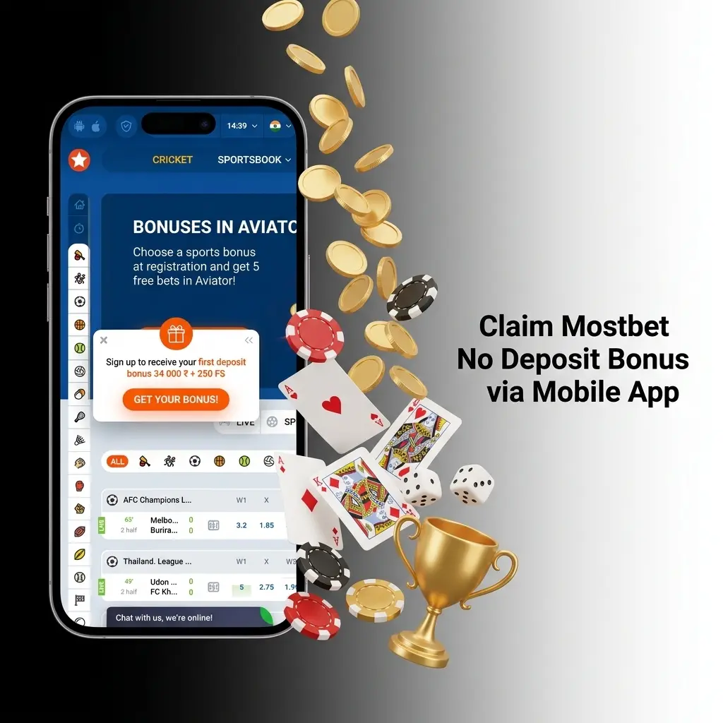Mostbet mobile app bonus activation