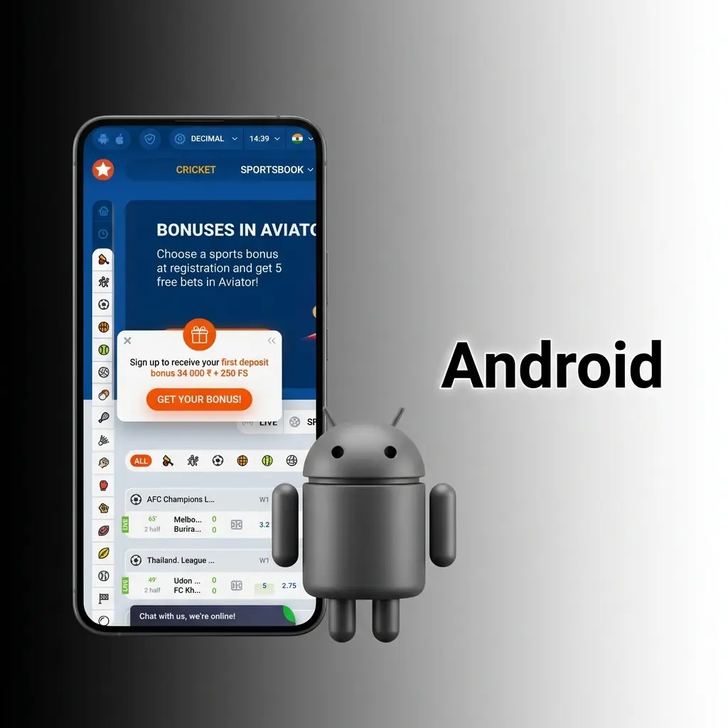 Instalace aplikace Mostbet pro Android