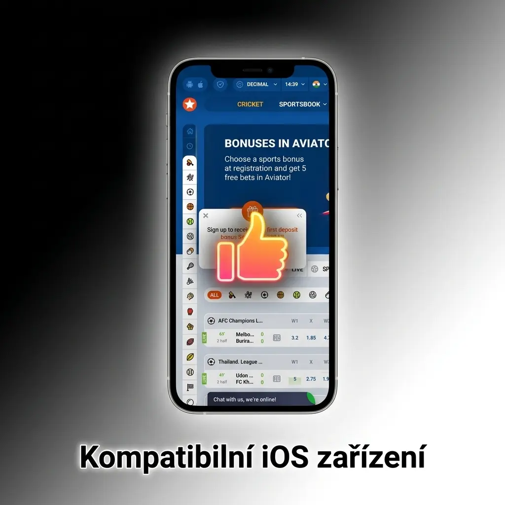 Kompatibilní iPhone zařízení s aplikací