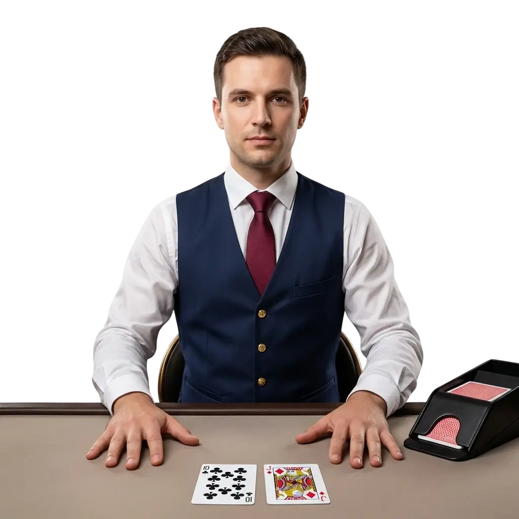 Mostbet live casino se stolem s krupiérem
