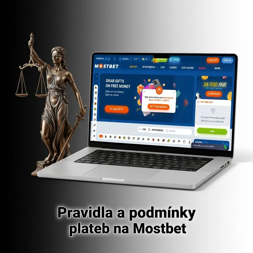 Pravidla a podmínky plateb na Mostbet