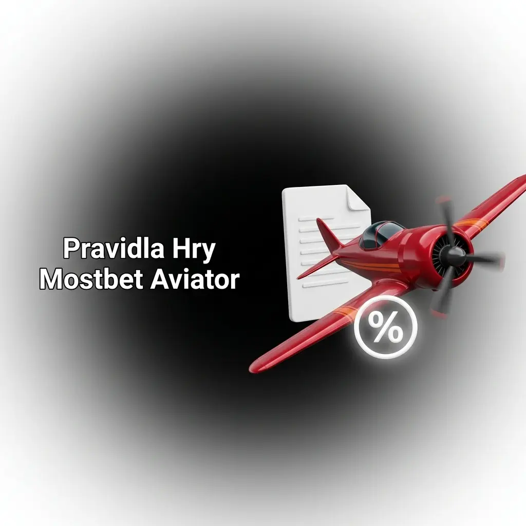 Animace letadla a rostoucího násobitele ve hře Mostbet Aviator