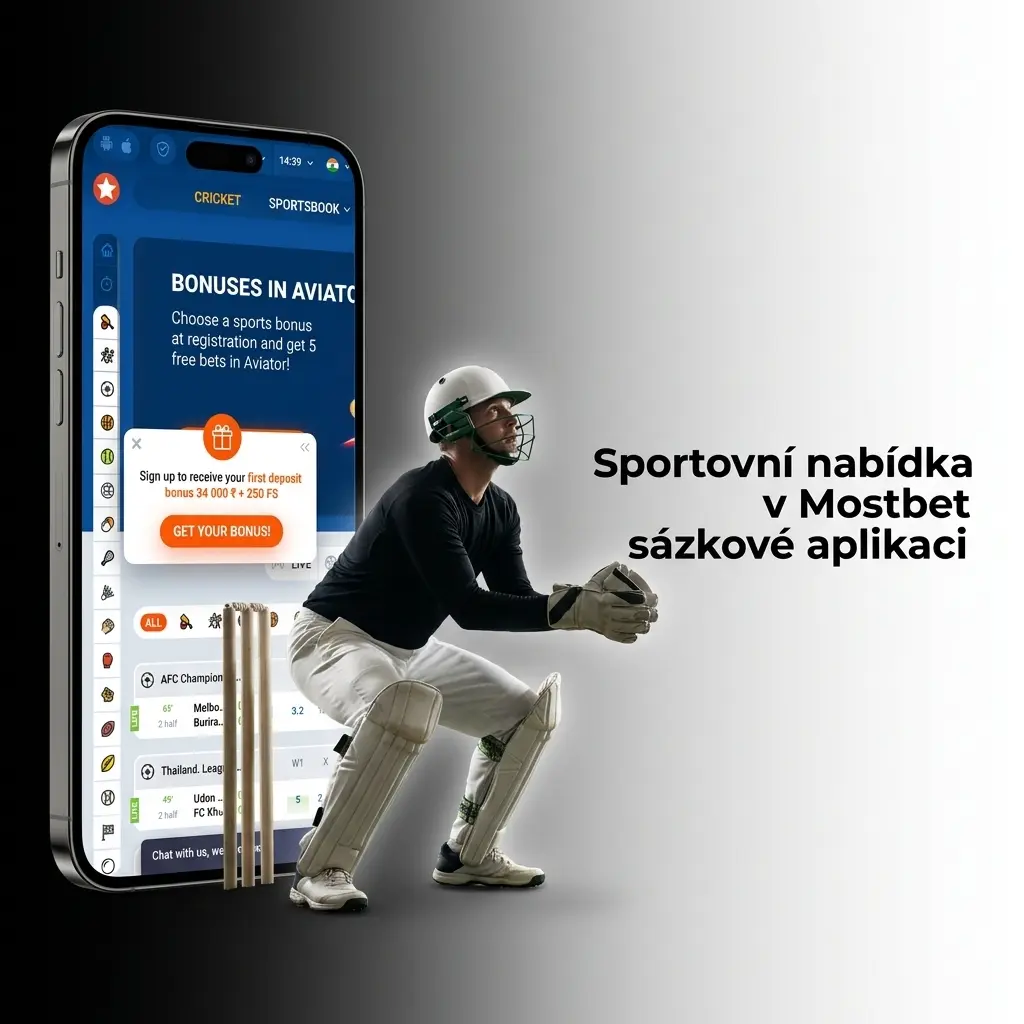 Sportovní disciplíny dostupné v aplikaci Mostbet