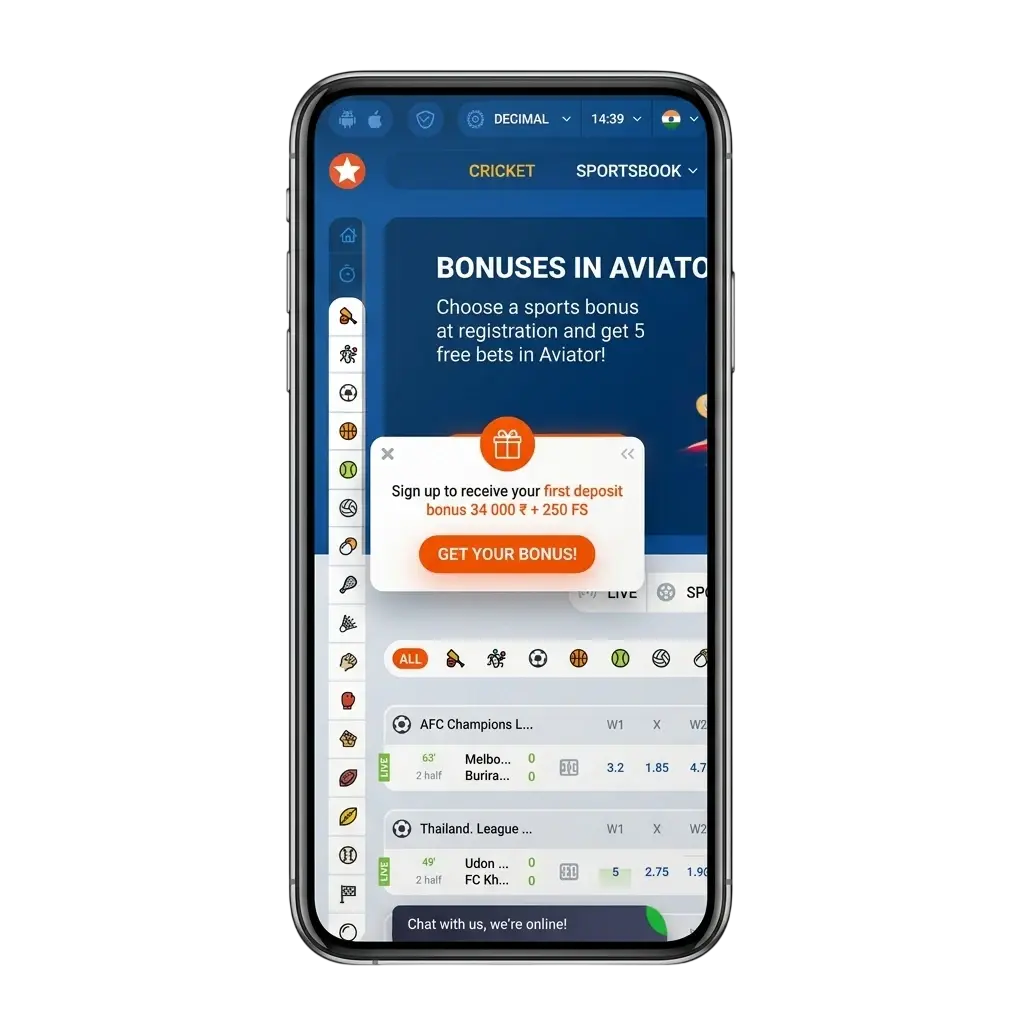 Mostbet aplikace pro Android a iOS