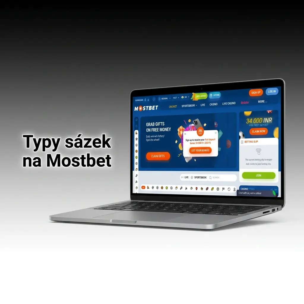 Typy sázek na Mostbet